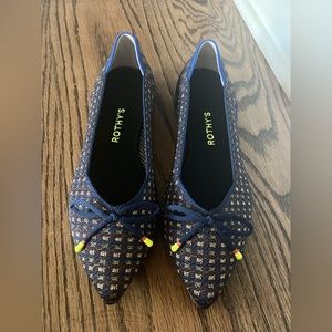 Rothy's The Bow Point Evening Knit Fabric Ballet Flats Women’s W9